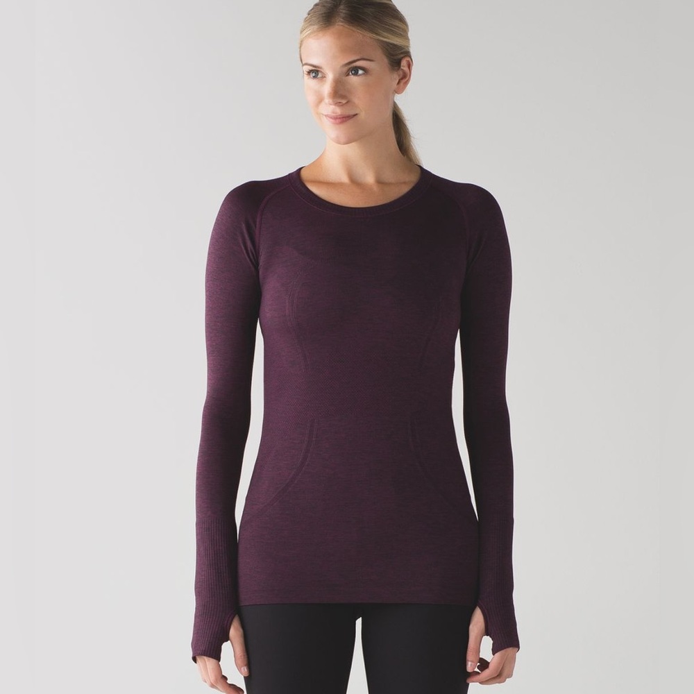 Lululemon Swiftly Long Sleeve Plum 6